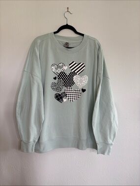 Instant Message Mint Green Ladies Sweatshirt